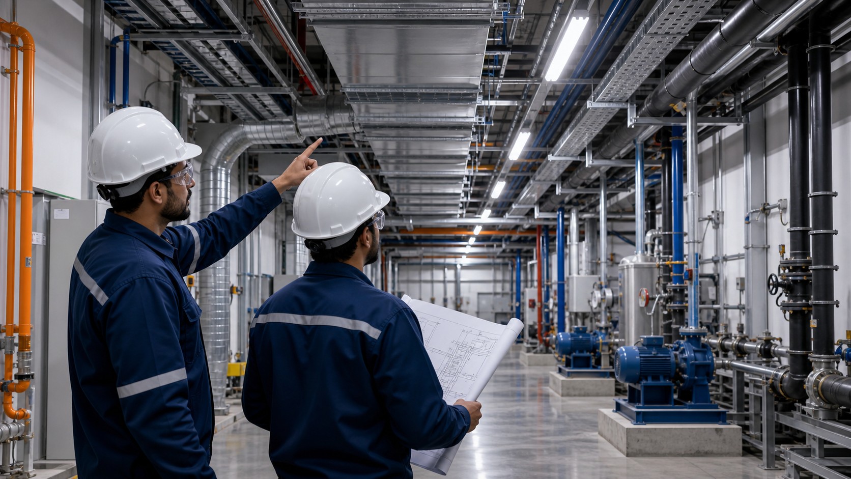 Plant room and site coordination